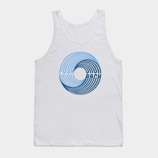 Push Back Swirl Text Tank Top